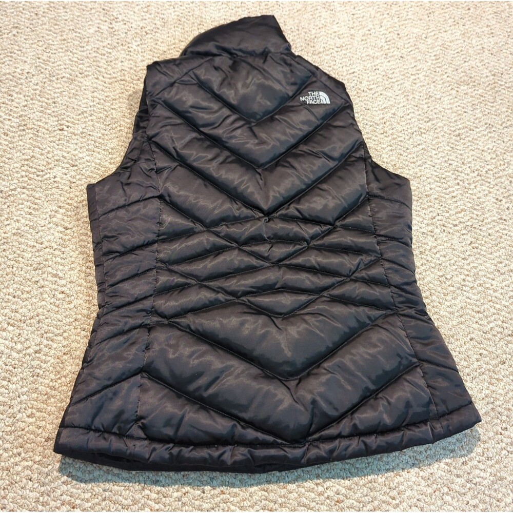 The North Face 550 Down Puffer Vest Womens Small Black Outdoor Gorpcore - Picture 4 of 9